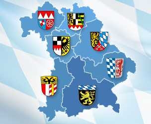 Baijeri, etelässä München, pohjoisessa Nürnberg