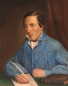 Snellman Oskar Nylanderin maalauksessa 1849.