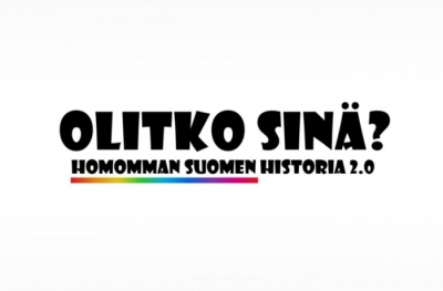 Olitko Sinä - Homomman Suomen historia 2.0 saa ensi-iltansa tasa-arvon päivänä 19.3.2017.