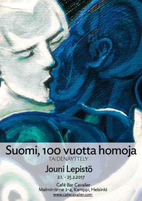 Suomi, 100 vuotta homoja -näyttely on avoinna 2.1.-25.2.2017 Café Cavalierissa Helsingissä (kuva: Café Cavalier)