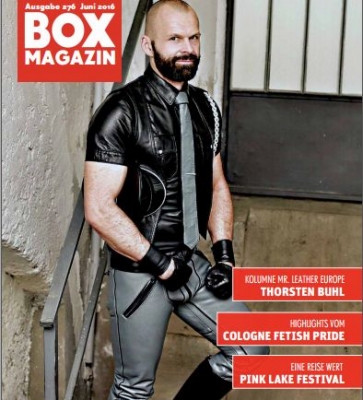 BOX-lehden kansi. Tässä lehdessä Thorsten on kuukausittain kommentoinut omia ja maailman tapahtumia.