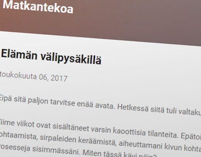 Uskon Sana -seurakuntaa johtanut Patrick Tiainen avasi 6.5. oman blogin. (kuvakaappaus)