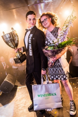 Mr. Gay Finland 2017 Rami Kiiskinen & Miss Gay Finland 2017 Noora Kalpio (kuva: Taavi Tihkan)