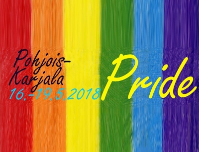 Pohjois-Karjala Pride 2018 järjestetään 15.-19.5. Joensuussa.