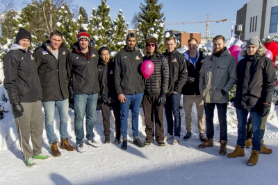 Perungan Pojat / Team Lakkapää oli mukana pridessa (kuva: Mikko Kivinen)