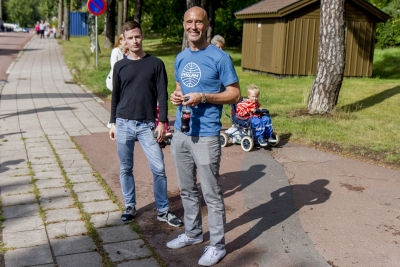 Kulkueessa oli mukana myös Mark Levengood (kuva: Mikko Kivinen)
