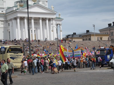 Senaatintorilla ennen kulkuetta