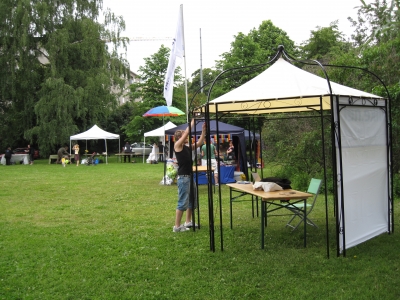 Ranneliike.netin infopistettä rakennetaan Hakasalmen puistossa infotorilla.